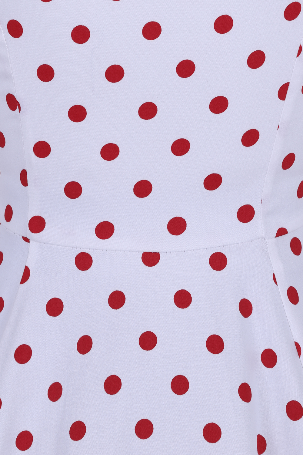 Cindy Polka Dot Swing Dress in White